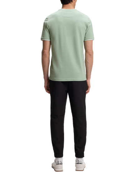 BOSS Cotton Blend Regular Fit Short Sleeve T-Shirt, Open Green - view 2, Open Green