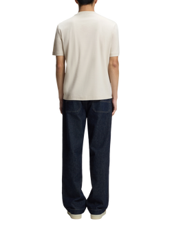 BOSS Cotton Regular Fit Short Sleeve Logo T-Shirt - view 2, Open White