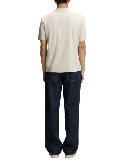 BOSS Cotton Regular Fit Short Sleeve Logo T-Shirt - view 2, Open White
