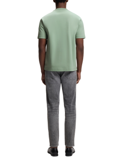 BOSS Cotton Regular Fit Short Sleeve Logo T-Shirt - view 2, Open Green