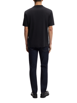 BOSS Cotton Regular Fit Short Sleeve Logo T-Shirt, Dark Blue - view 2, Dark Blue