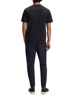 BOSS Cotton Blend Regular Fit Short Sleeve Logo T-Shirt, Dark Blue - view 2, Dark Blue