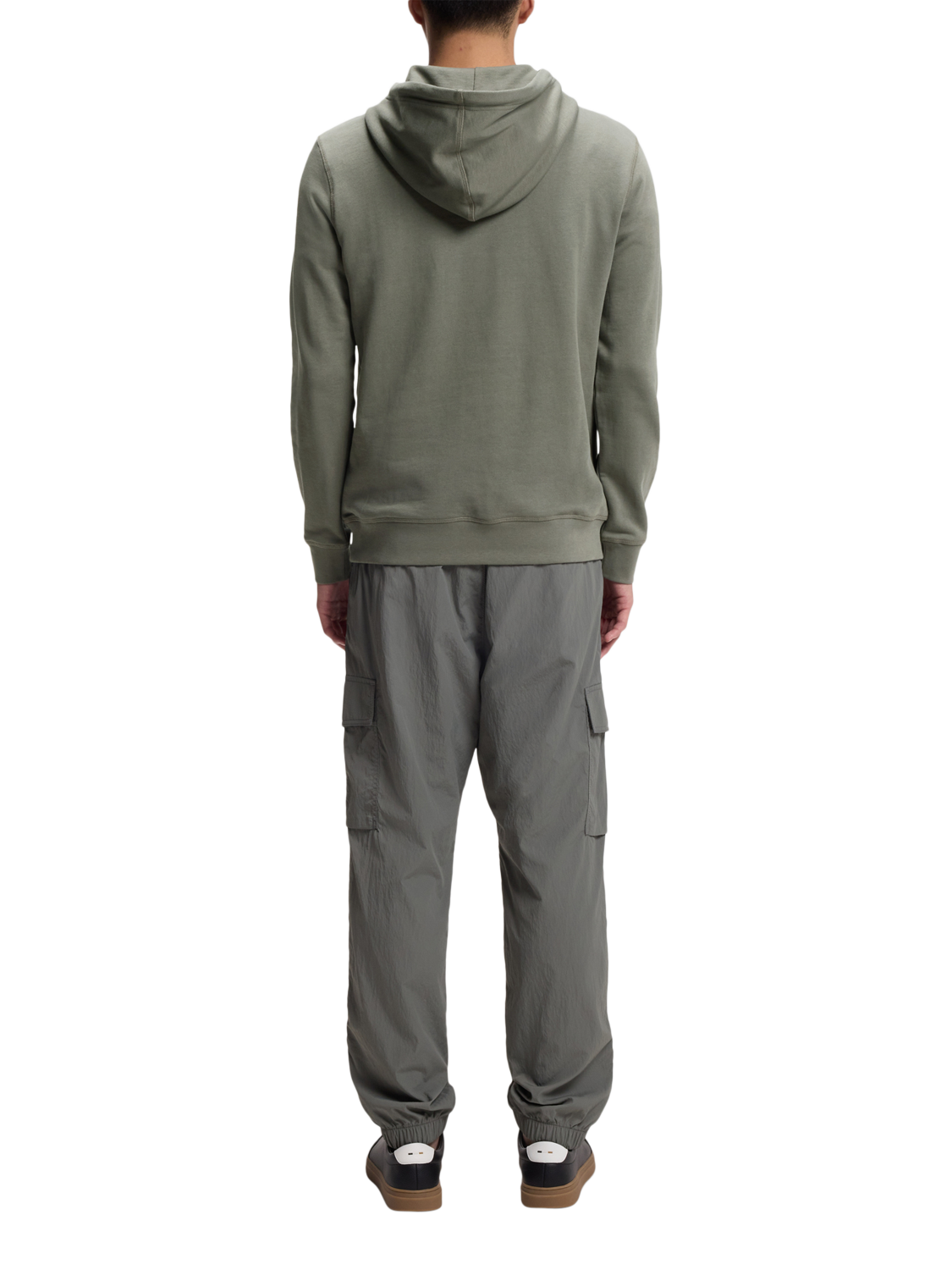 Product image 2 of 4, which shows BOSS Cotton Hoodie, Mid Grey, M