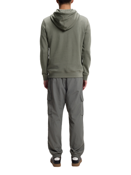 BOSS Cotton Hoodie, Mid Grey - view 2, Mid Grey