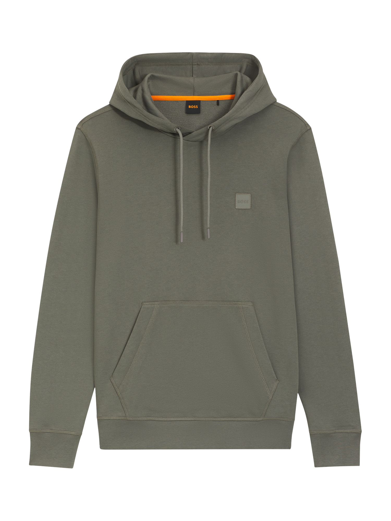 Product image 3 of 4, which shows BOSS Cotton Hoodie, Mid Grey, M