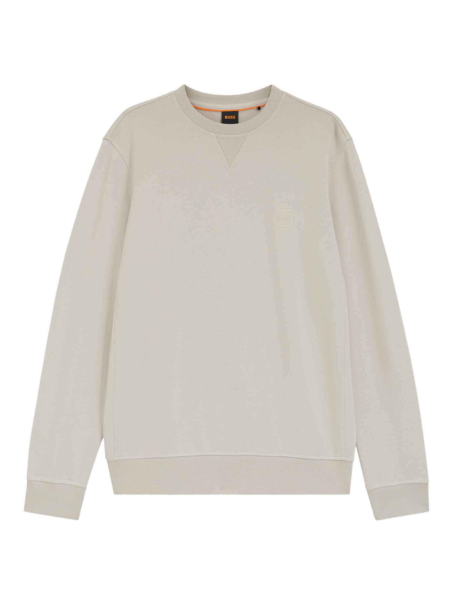 Product image 2 of 4, which shows BOSS Cotton Sweatshirt, Open Grey, M