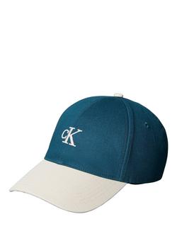 Calvin Klein Monogram Cotton Baseball Cap, Atlantic Deep, Atlantic Deep