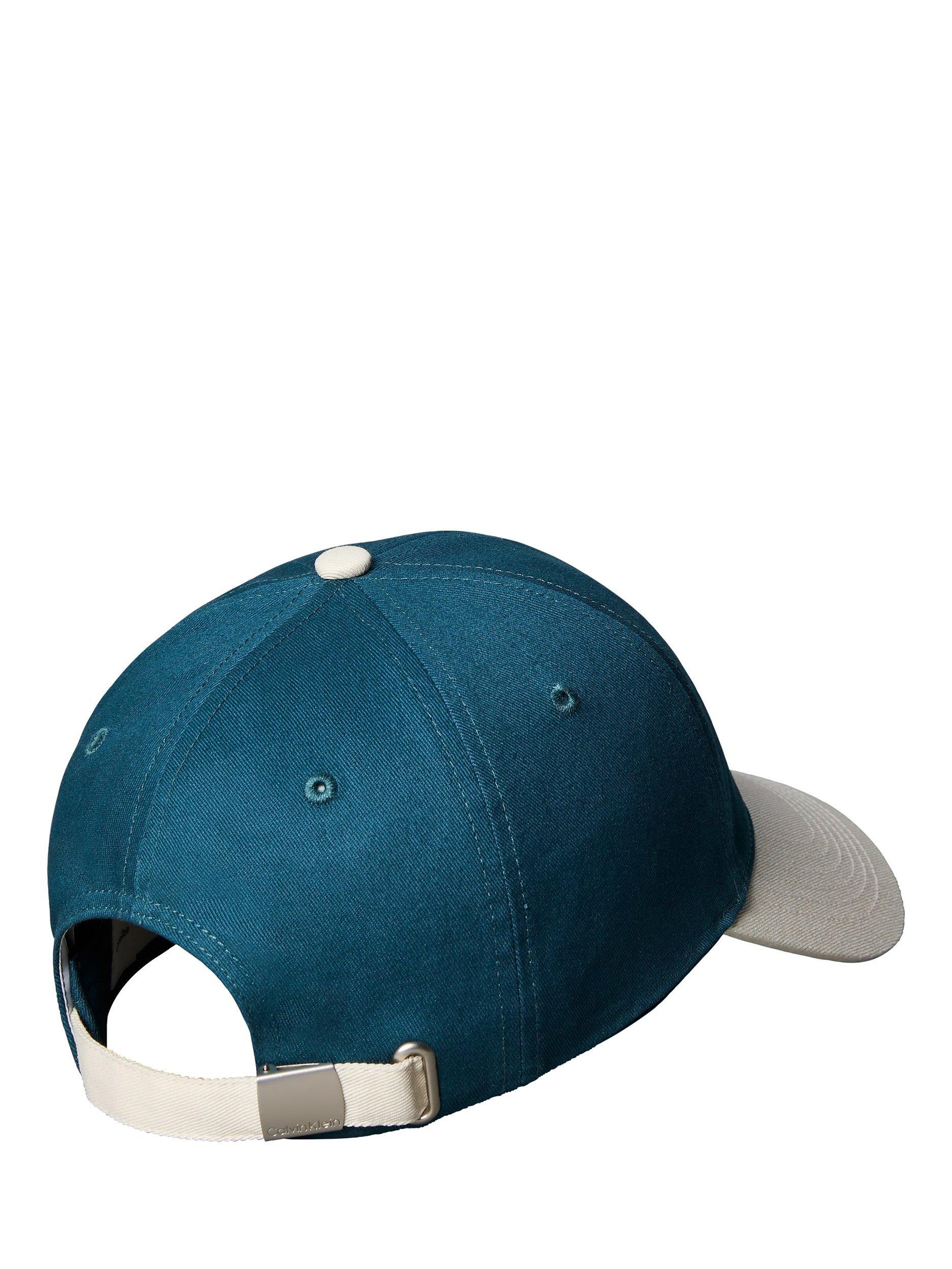 Product image 2 of 4, which shows Calvin Klein Monogram Cotton Baseball Cap, Atlantic Deep, One Size