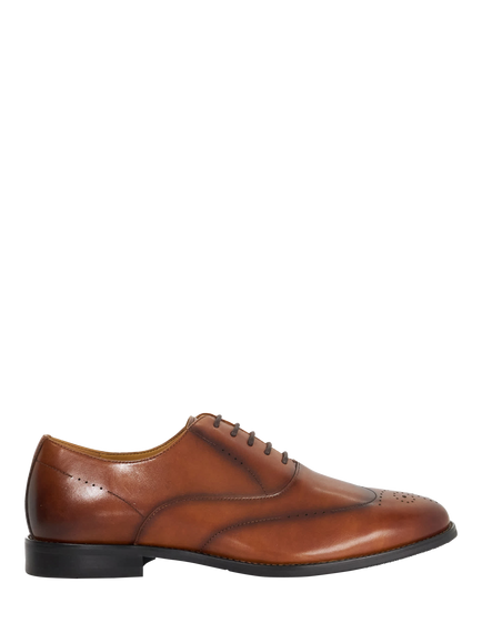 Dune London Shaay Leather Brogues, Tan