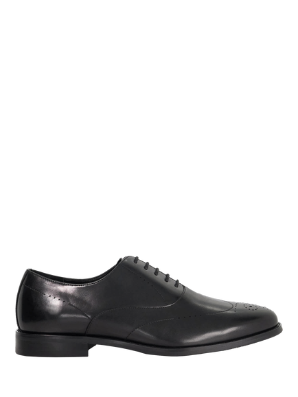 Dune London Shaay Leather Brogues, Black
