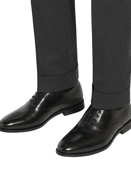 Dune London Shaay Leather Brogues - view 2, Black