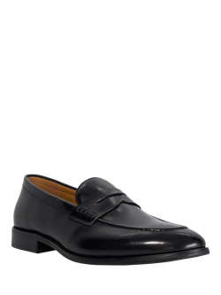 Dune London Skylers Leather Loafers - view 2, Black