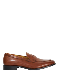 Dune London Skylers Leather Loafers, Tan
