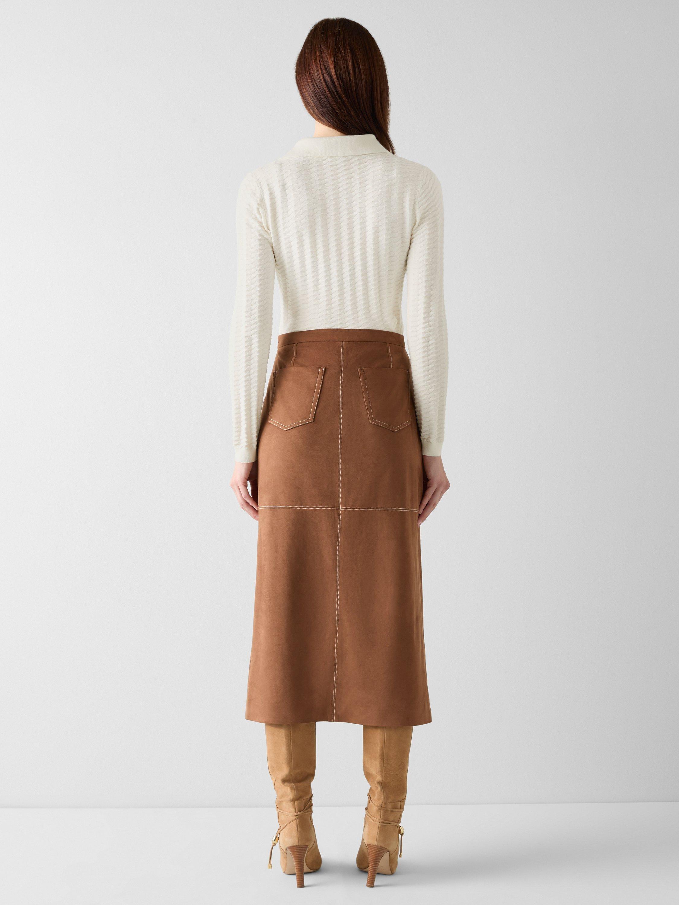 Product image 3 of 3, which shows L.K.Bennett Mika Textured Knit Jumper, Ivory, XS