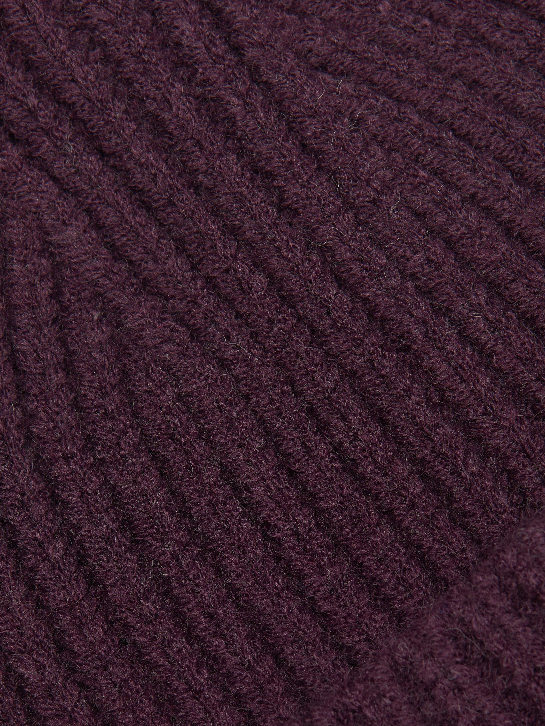 Product image 5 of 5, which shows Sweaty Betty Soft Cloud Knitted Beanie Hat, Neptune Purple, One Size