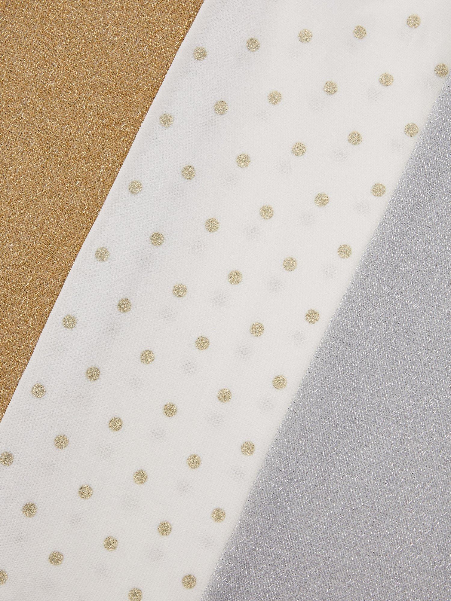 Product image 2 of 4, which shows Monsoon Baby Glitter Tights, Pack of 3, Multi, 3-4 years