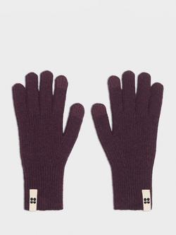 Sweaty Betty Soft Cloud Ribbed Gloves, Neptune Purple, Neptune Purple