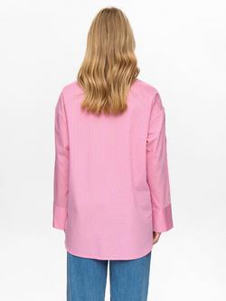 Numph Alica Stripe Button Detail Shirt, Pink - view 2, Pink