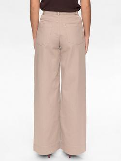 Numph Mariam Wide Leg Trousers, Beige - view 2, Beige