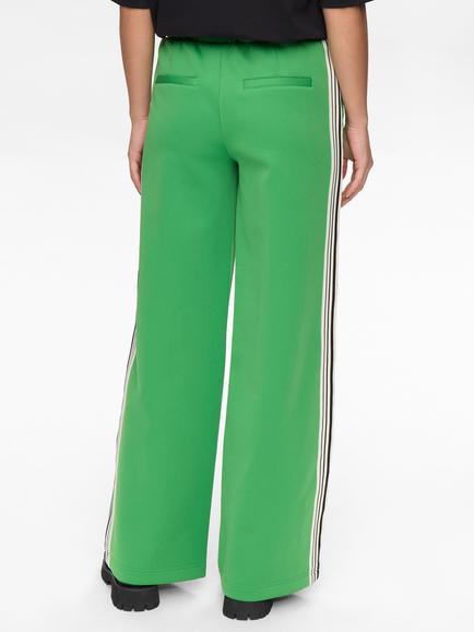 Numph Nusenada Wide Leg Cotton Blend Joggers, Green - view 2, Green