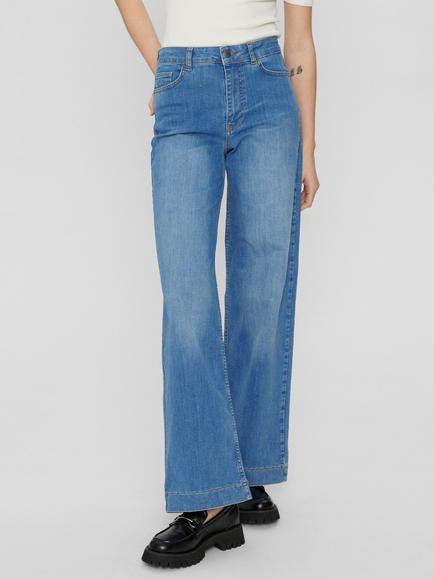 Numph Paris Cropped Jeans, Light Blue