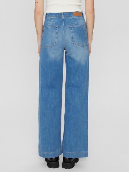 Numph Paris Cropped Jeans - view 2, Light Blue