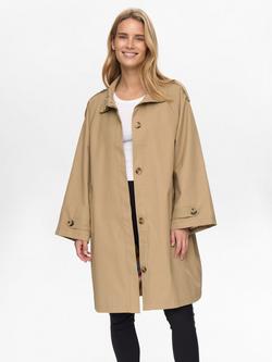 Numph Florian Single Breasted Coat, Brown, Brown