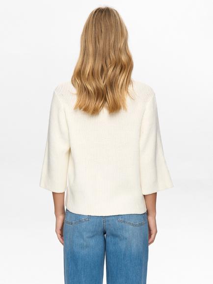 Numph Marsie Textured Jumper, White - view 2, White