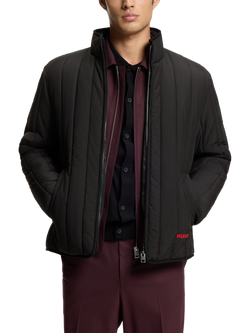 HUGO BOSS HUGO Quilted Puffer Jacket, Black, Black