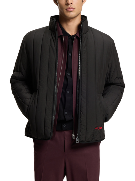 HUGO BOSS HUGO Quilted Puffer Jacket, Black, Black