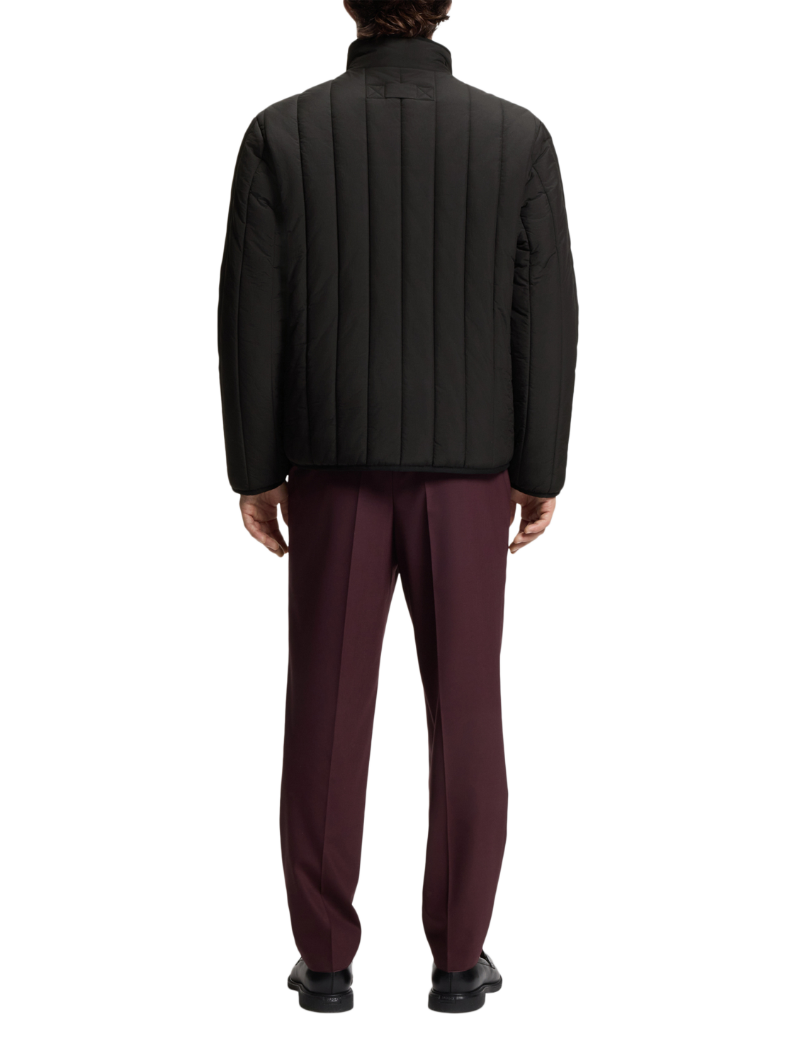 Product image 2 of 6, which shows HUGO BOSS HUGO Quilted Puffer Jacket, Black, M