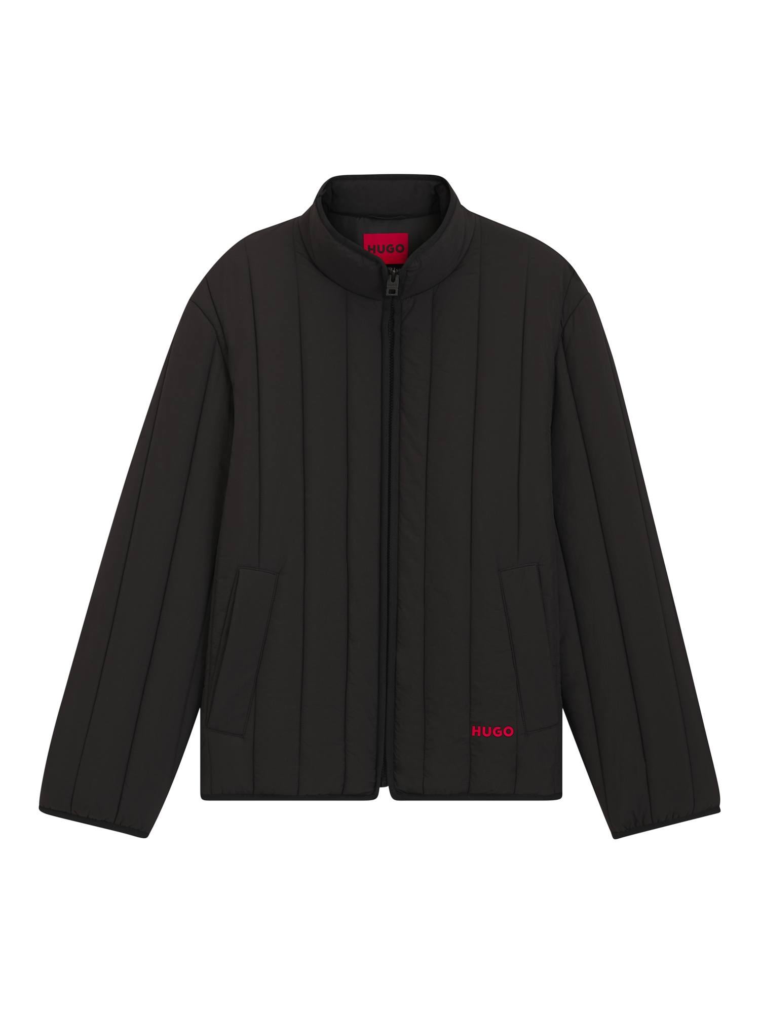 Product image 4 of 6, which shows HUGO BOSS HUGO Quilted Puffer Jacket, Black, M