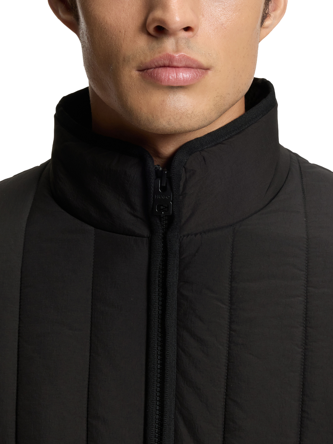 Product image 6 of 6, which shows HUGO BOSS HUGO Quilted Puffer Jacket, Black, M