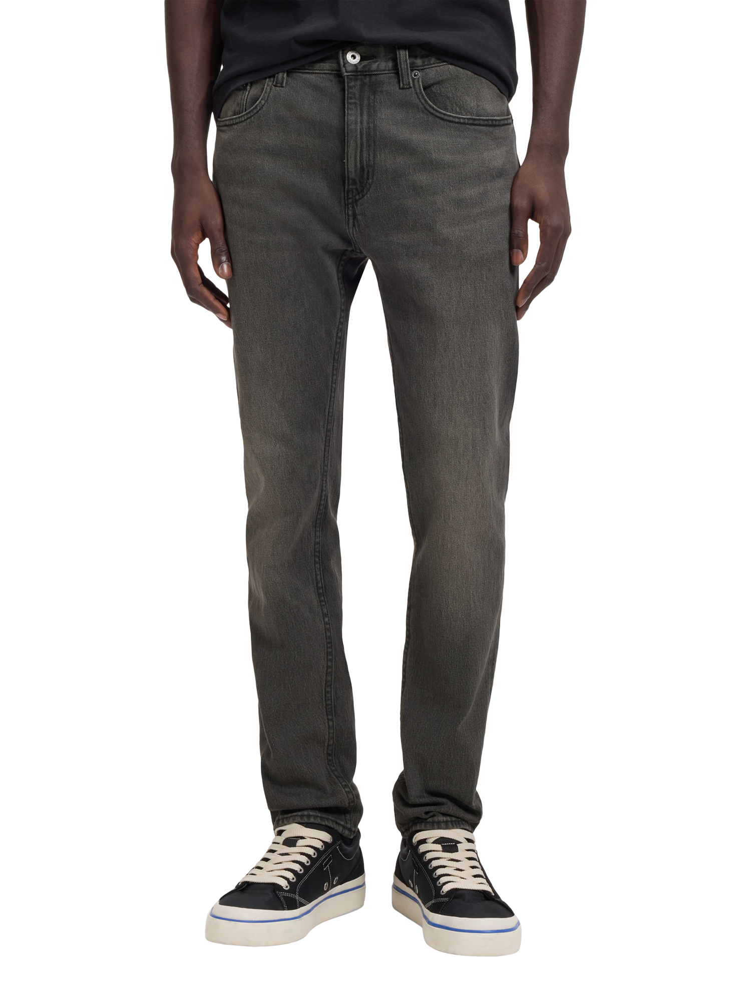 Product image 1 of 6, which shows HUGO BOSS HUGO Ash Slim Fit Jeans, Dark Grey, 32R