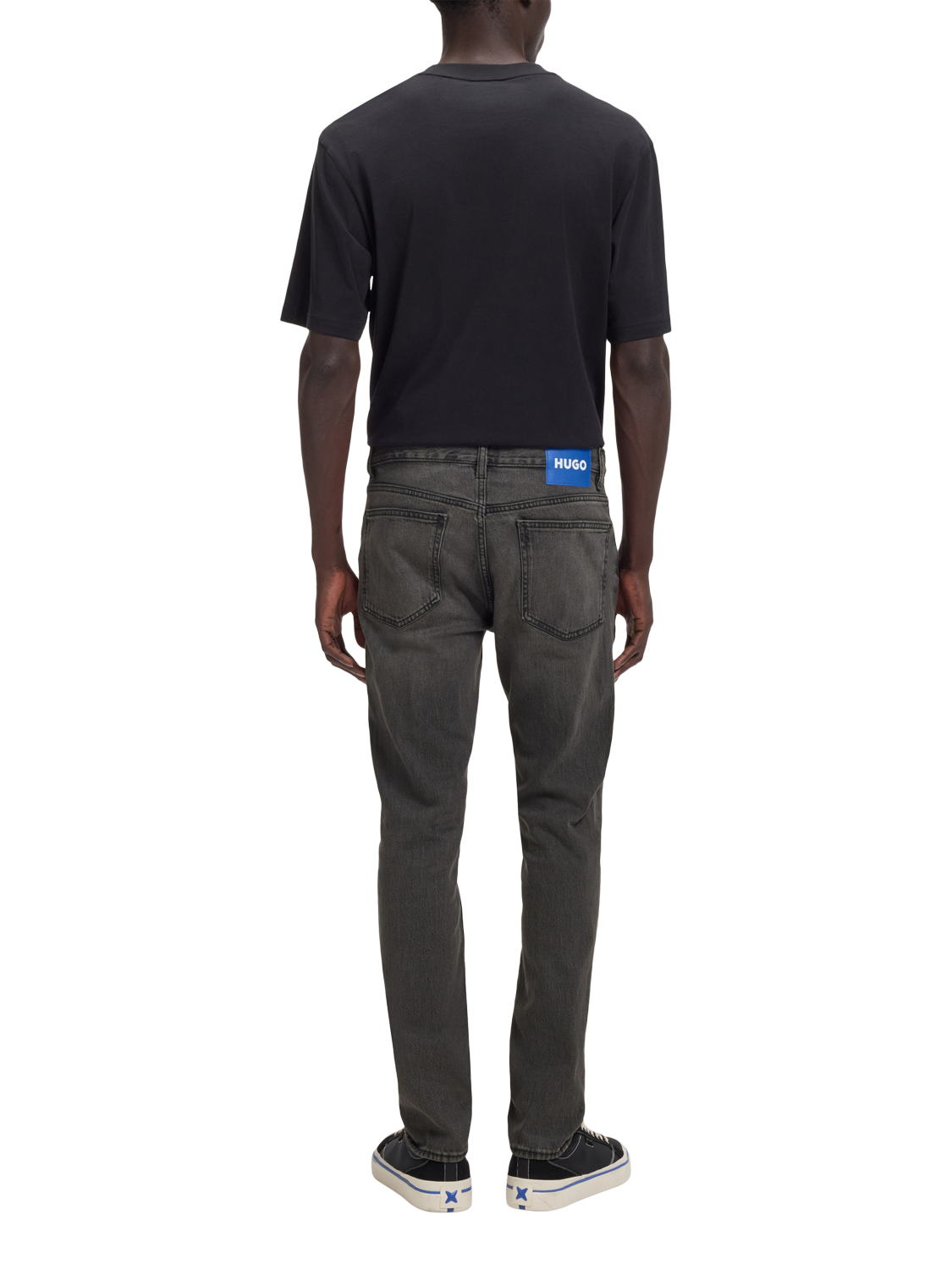 Product image 2 of 6, which shows HUGO BOSS HUGO Ash Slim Fit Jeans, Dark Grey, 32R