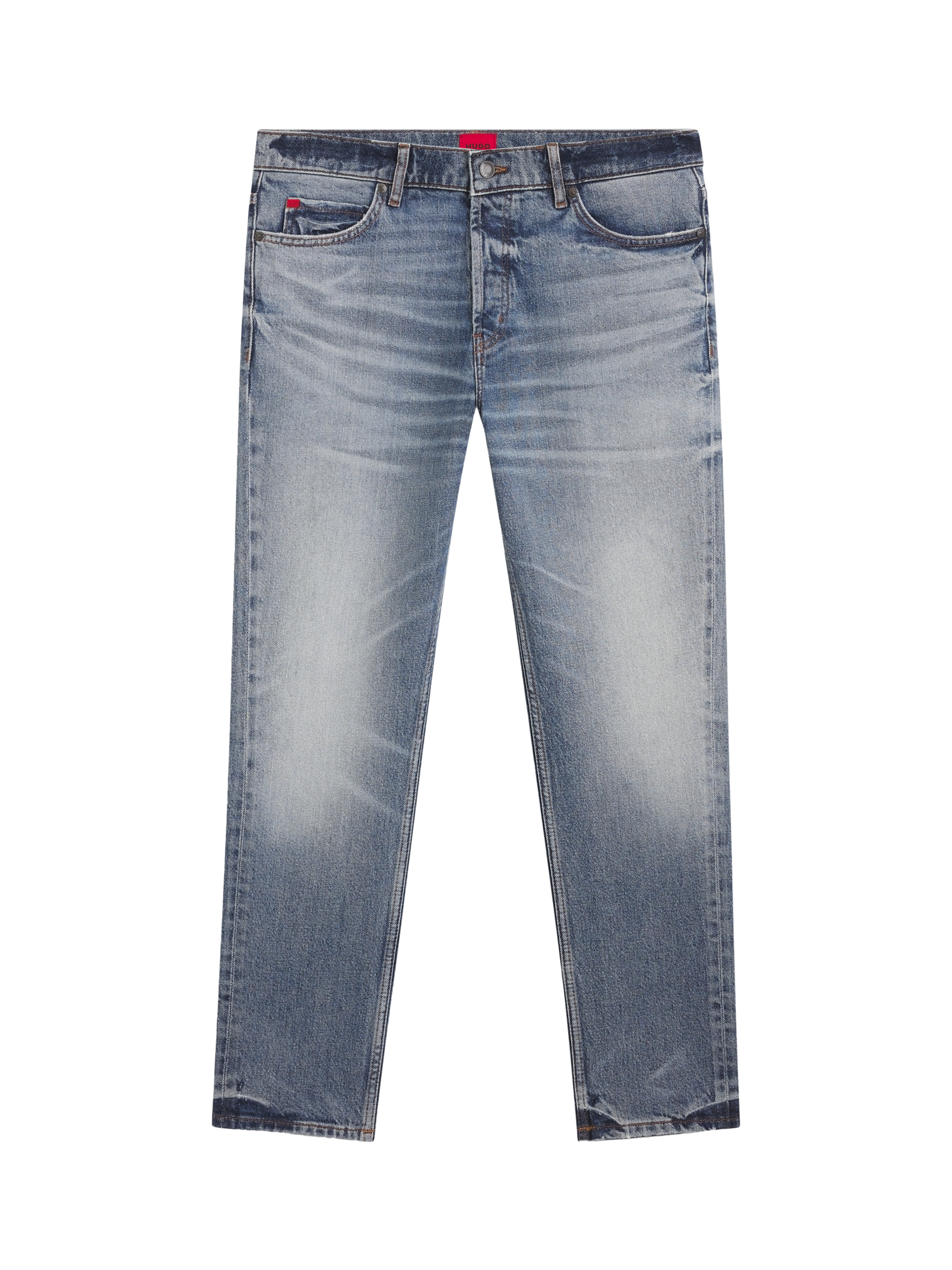 Product image 4 of 6, which shows HUGO BOSS HUGO Tapered Jeans, Bright Blue, 32R