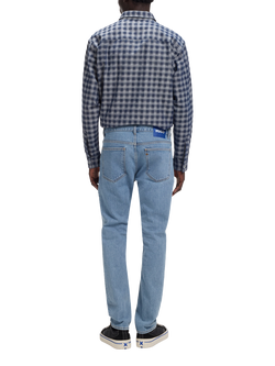 HUGO BOSS HUGO Ash Slim Fit Mid Rise Jeans, Bright Blue - view 2, Bright Blue