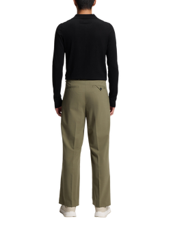 BOSS Long Sleeve Knit Polo Top, Black - view 2, Black