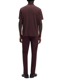 HUGO BOSS HUGO Dalumo Cotton Polo Shirt, Brown/Multi - view 2, Brown/Multi