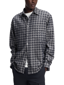 BOSS Ebalto Gingham Long Sleeve Shirt, Navy, Navy