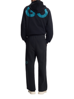 BOSS Topstitch Side Seam Joggers, Black - view 2, Black