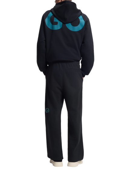BOSS Topstitch Side Seam Joggers, Black - view 2, Black