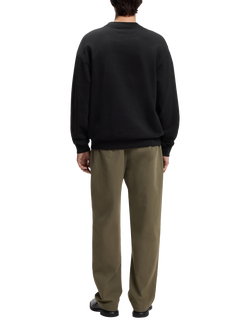 BOSS Cotton Gradient Logo Jumper, Black - view 2, Black