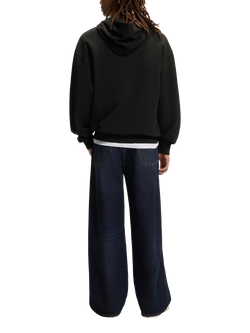 BOSS Cotton Placed Logo Hoodie, Black - view 2, Black