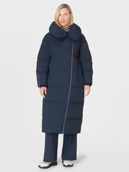 Sweaty Betty Warm Winter Puffer Coat, French Navy Blue, French Navy Blue