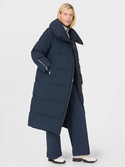 Sweaty Betty Warm Winter Puffer Coat, French Navy Blue - view 2, French Navy Blue