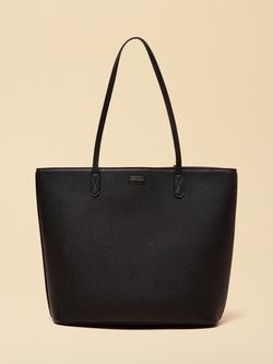 Joules Jemima Faux Leather Tote Bag, Black