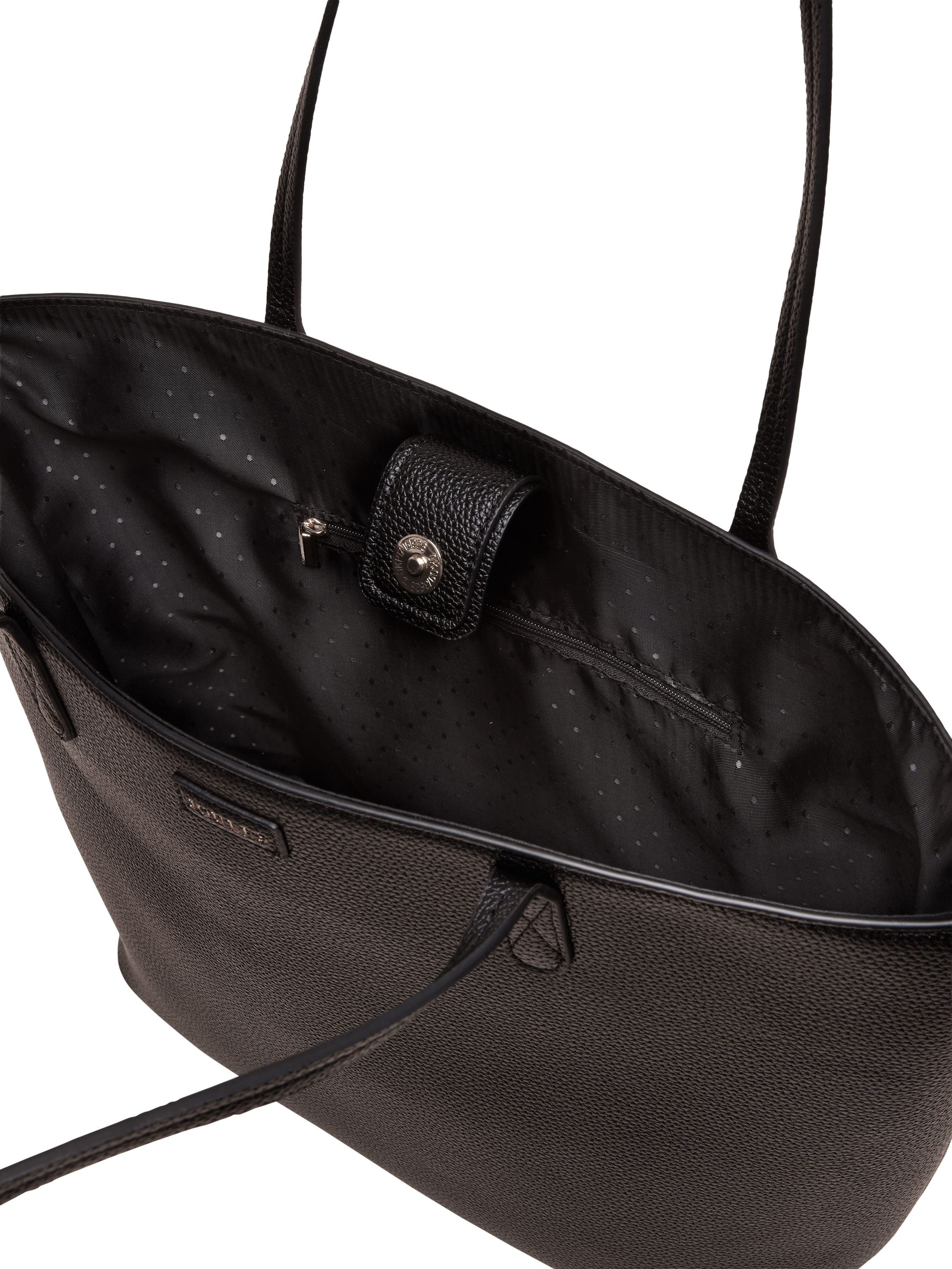 Product image 7 of 7, which shows Joules Jemima Faux Leather Tote Bag, Black