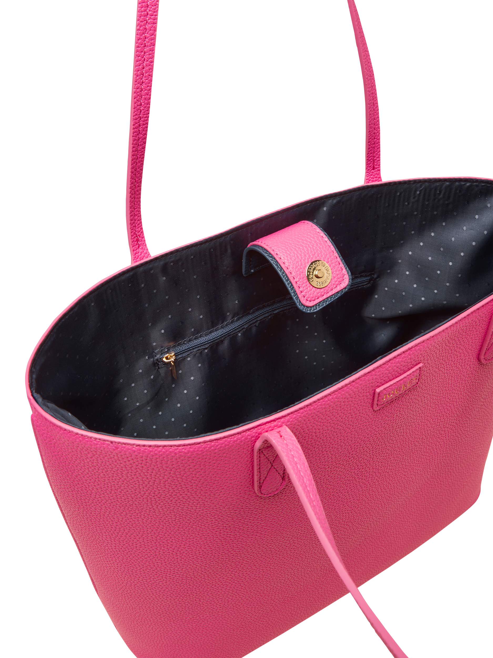 Product image 5 of 6, which shows Joules Jemima Faux Leather Tote Bag, Pink