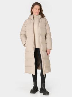 Sweaty Betty Waterproof Puffer Coat, Dusk Beige
